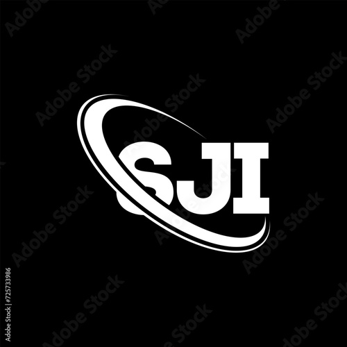 SJI logo. SJI letter. SJI letter logo design. Initials SJI logo linked with circle and uppercase monogram logo. SJI typography for technology  business and real estate brand.