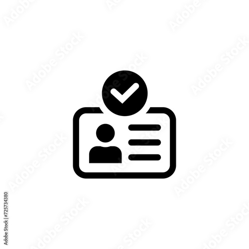 Identity icon. Simple Set of Biometric Related Vector Line Icons. Digital eye with scanning frame vector outline sign. Driver licence business concept.