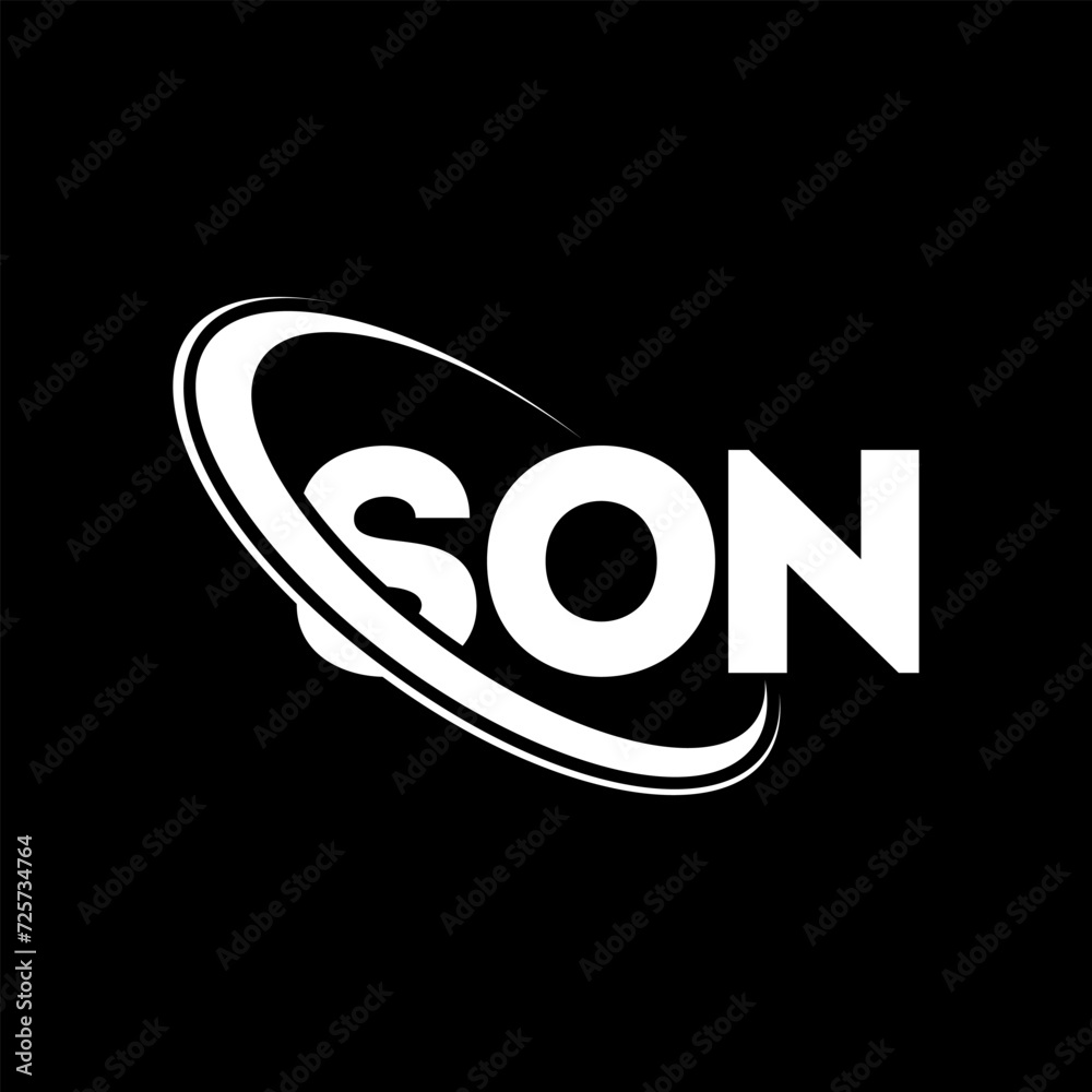 SON logo. SON letter. SON letter logo design. Initials SON logo linked with circle and uppercase monogram logo. SON typography for technology, business and real estate brand. SON logo. SON letter. SON letter logo design. Initials SON logo linked with circle and uppercase monogram logo. SON typography for technology, business and real estate brand.