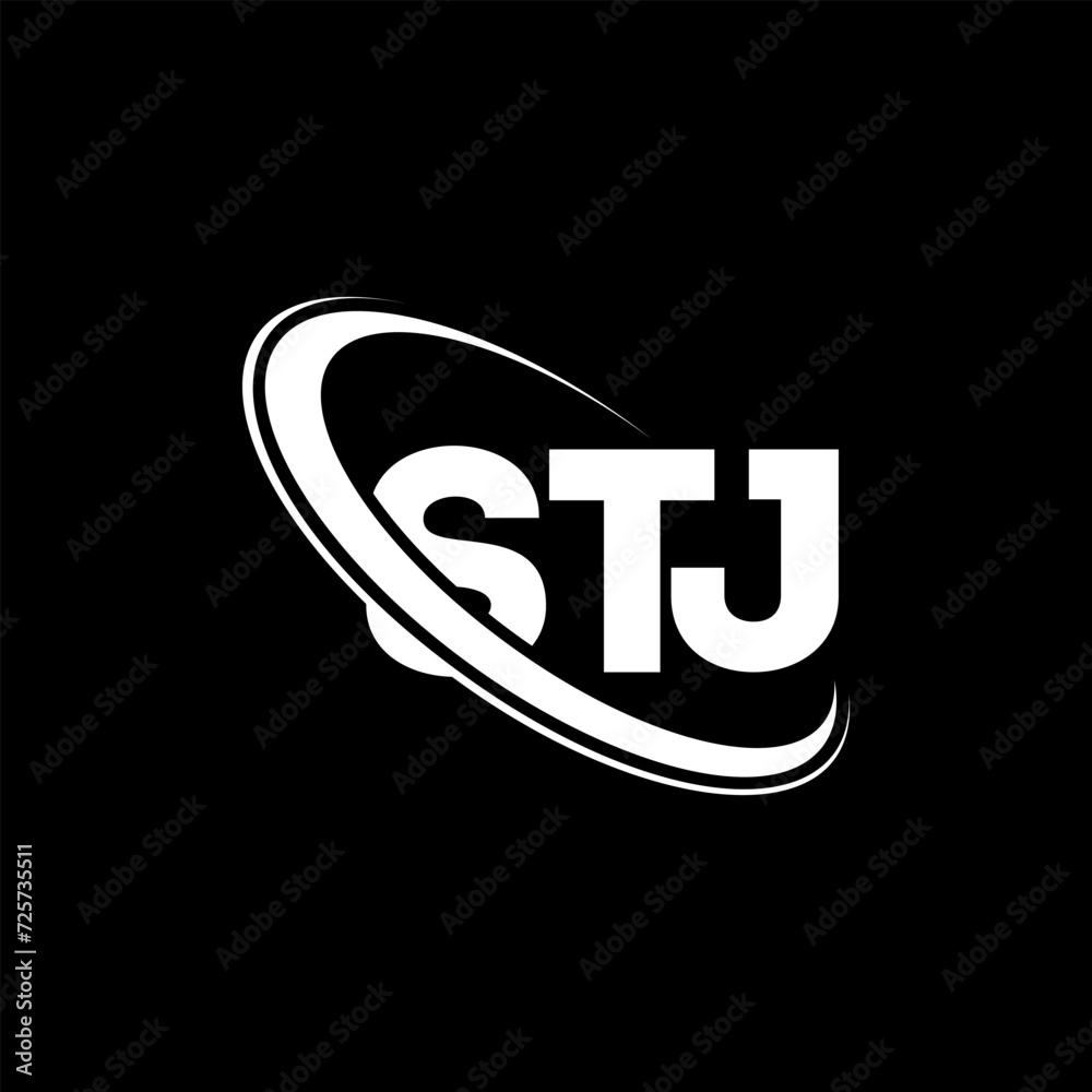 STJ logo. STJ letter. STJ letter logo design. Initials STJ logo linked with circle and uppercase monogram logo. STJ typography for technology, business and real estate brand. STJ logo. STJ letter. STJ letter logo design. Initials STJ logo linked with circle and uppercase monogram logo. STJ typography for technology, business and real estate brand.