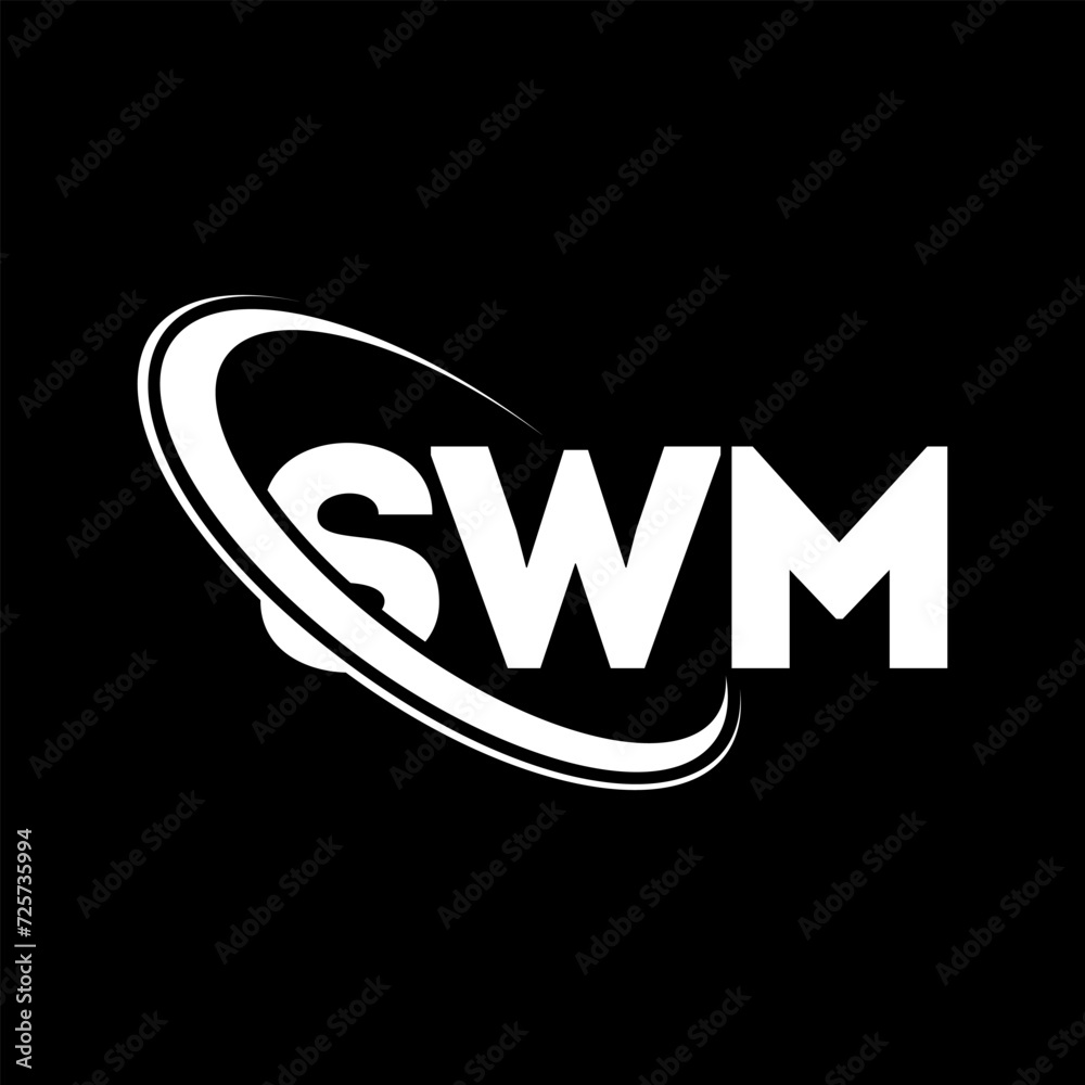 SWM logo. SWM letter. SWM letter logo design. Initials SWM logo linked with circle and uppercase monogram logo. SWM typography for technology, business and real estate brand. SWM logo. SWM letter. SWM letter logo design. Initials SWM logo linked with circle and uppercase monogram logo. SWM typography for technology, business and real estate brand.