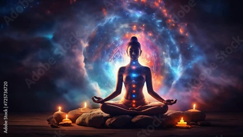 Chakras and astral activation concept
