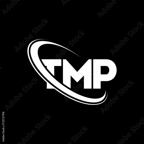 TMP logo. TMP letter. TMP letter logo design. Initials TMP logo linked with circle and uppercase monogram logo. TMP typography for technology, business and real estate brand. photo