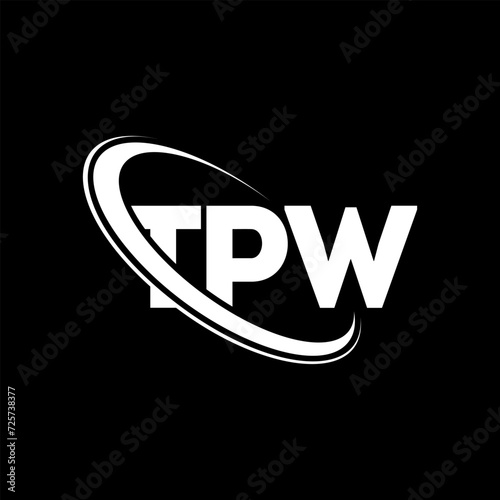 TPW logo. TPW letter. TPW letter logo design. Initials TPW logo linked with circle and uppercase monogram logo. TPW typography for technology, business and real estate brand.