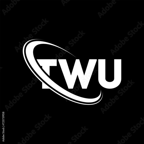 TWU logo. TWU letter. TWU letter logo design. Initials TWU logo linked with circle and uppercase monogram logo. TWU typography for technology, business and real estate brand.