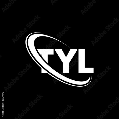 TYL logo. TYL letter. TYL letter logo design. Initials TYL logo linked with circle and uppercase monogram logo. TYL typography for technology, business and real estate brand.