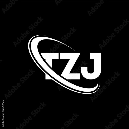 TZJ logo. TZJ letter. TZJ letter logo design. Initials TZJ logo linked with circle and uppercase monogram logo. TZJ typography for technology, business and real estate brand.