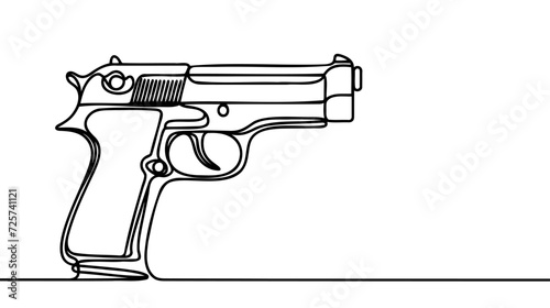Gun. A short handgun for shooting at short distances. International Small Arms Destruction Day.