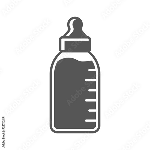 baby bottle icon design vector template