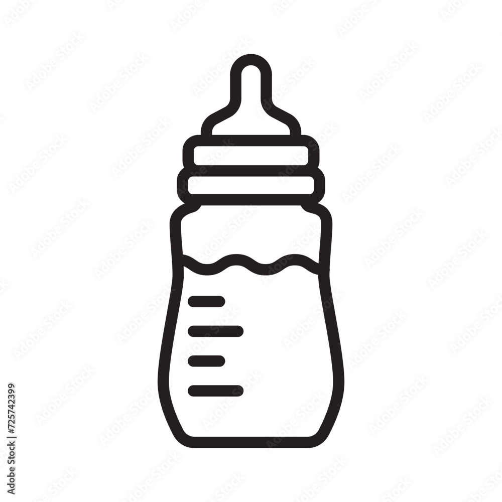 baby bottle icon design vector template baby bottle icon design vector template