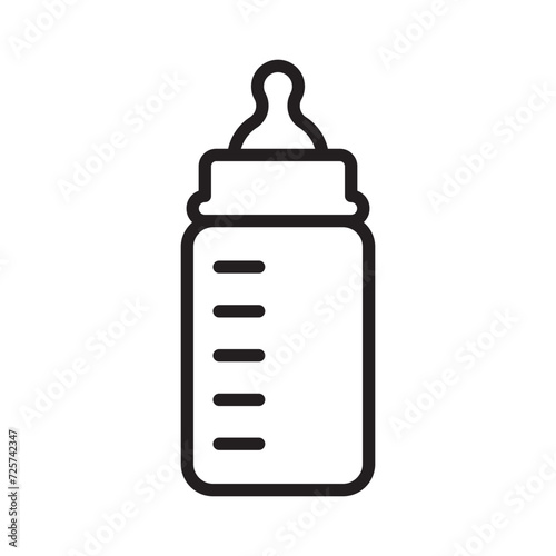 baby bottle icon design vector template