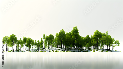 3ds rendering image of front view of pine trees on grasses field ,,
Row Of Trees Photos & Images photo