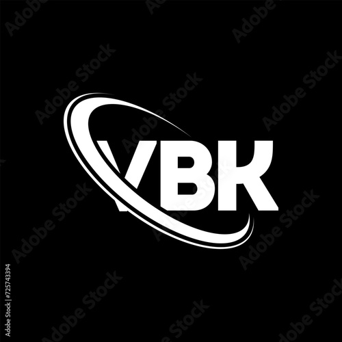 VBK logo. VBK letter. VBK letter logo design. Intitials VBK logo linked with circle and uppercase monogram logo. VBK typography for technology, business and real estate brand.