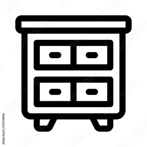 drawers line icon
