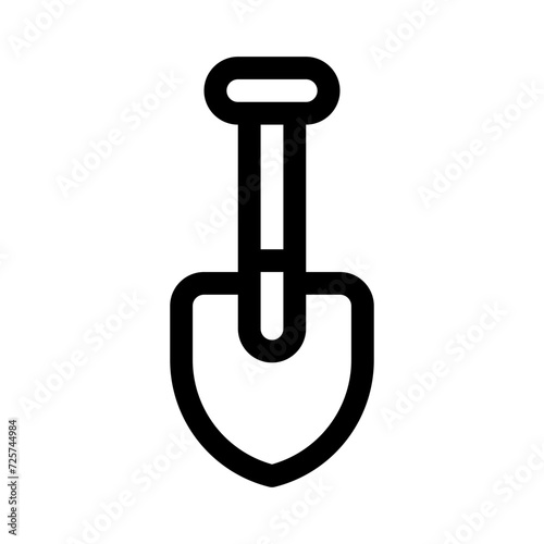 spade line icon