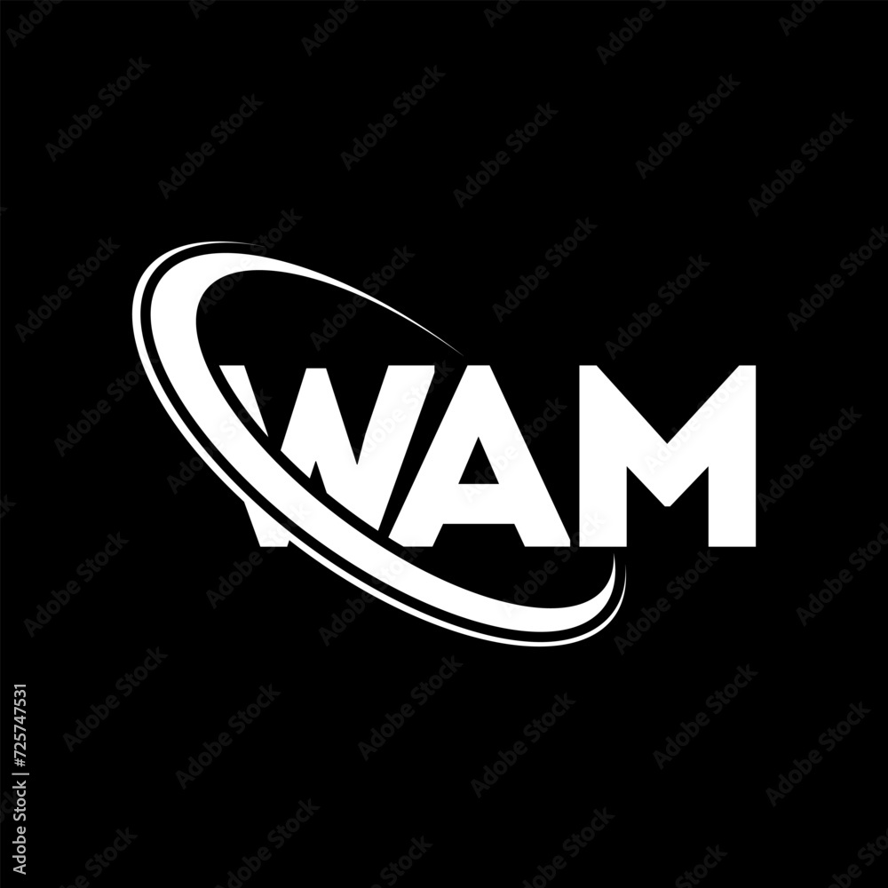 WAM logo. WAM letter. WAM letter logo design. Intitials WAM logo linked with circle and uppercase monogram logo. WAM typography for technology, business and real estate brand. WAM logo. WAM letter. WAM letter logo design. Intitials WAM logo linked with circle and uppercase monogram logo. WAM typography for technology, business and real estate brand.