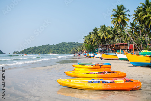 Fototapeta Naklejka Na Ścianę i Meble -  palolem beach on a sunny day, india