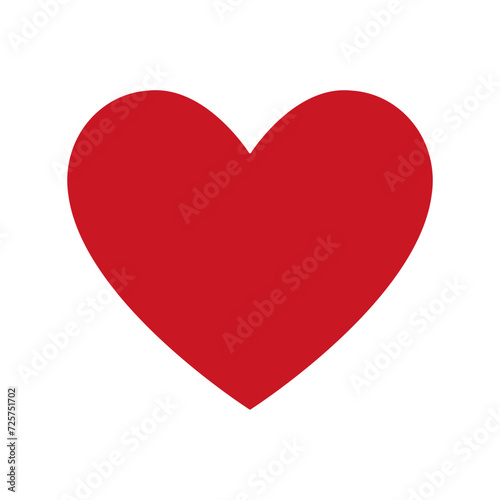Heart Shape Logo Symbol for Valentine's Day or Wedding Day. Love Symbol. Vector Illustration. 