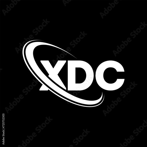 XDC logo. XDC letter. XDC letter logo design. Initials XDC logo linked with circle and uppercase monogram logo. XDC typography for technology, business and real estate brand. photo