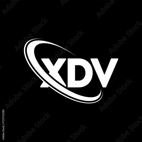 XDV logo. XDV letter. XDV letter logo design. Initials XDV logo linked with circle and uppercase monogram logo. XDV typography for technology, business and real estate brand.