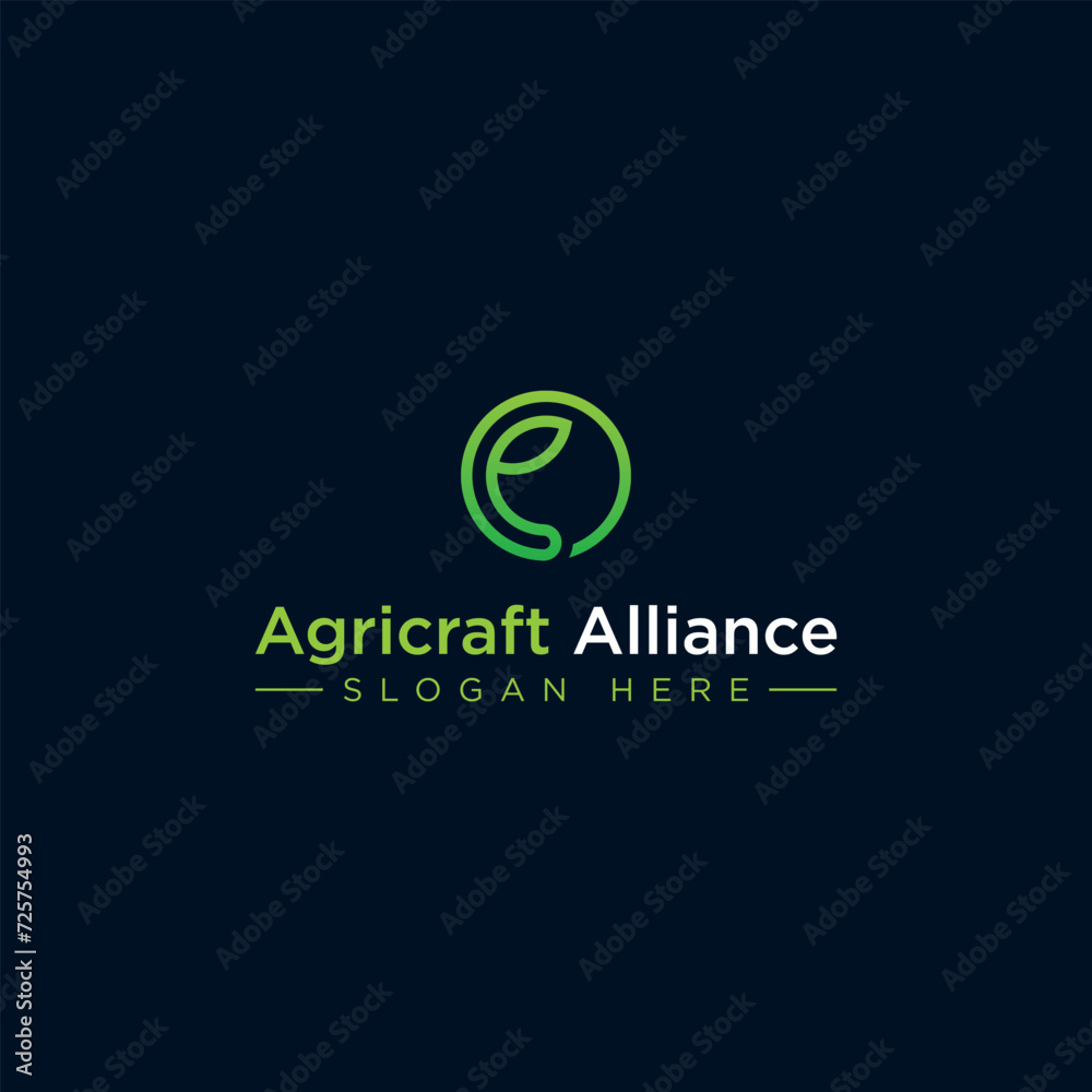 Minimalist Creative Agriculture Logo Design