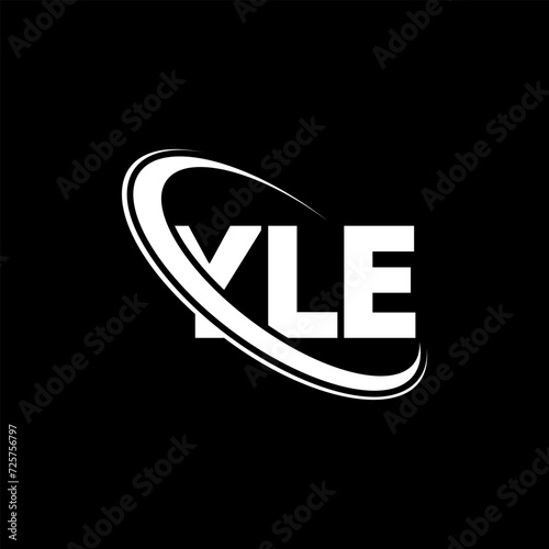 YLE logo. YLE letter. YLE letter logo design. Initials YLE logo linked with circle and uppercase monogram logo. YLE typography for technology, business and real estate brand. photo