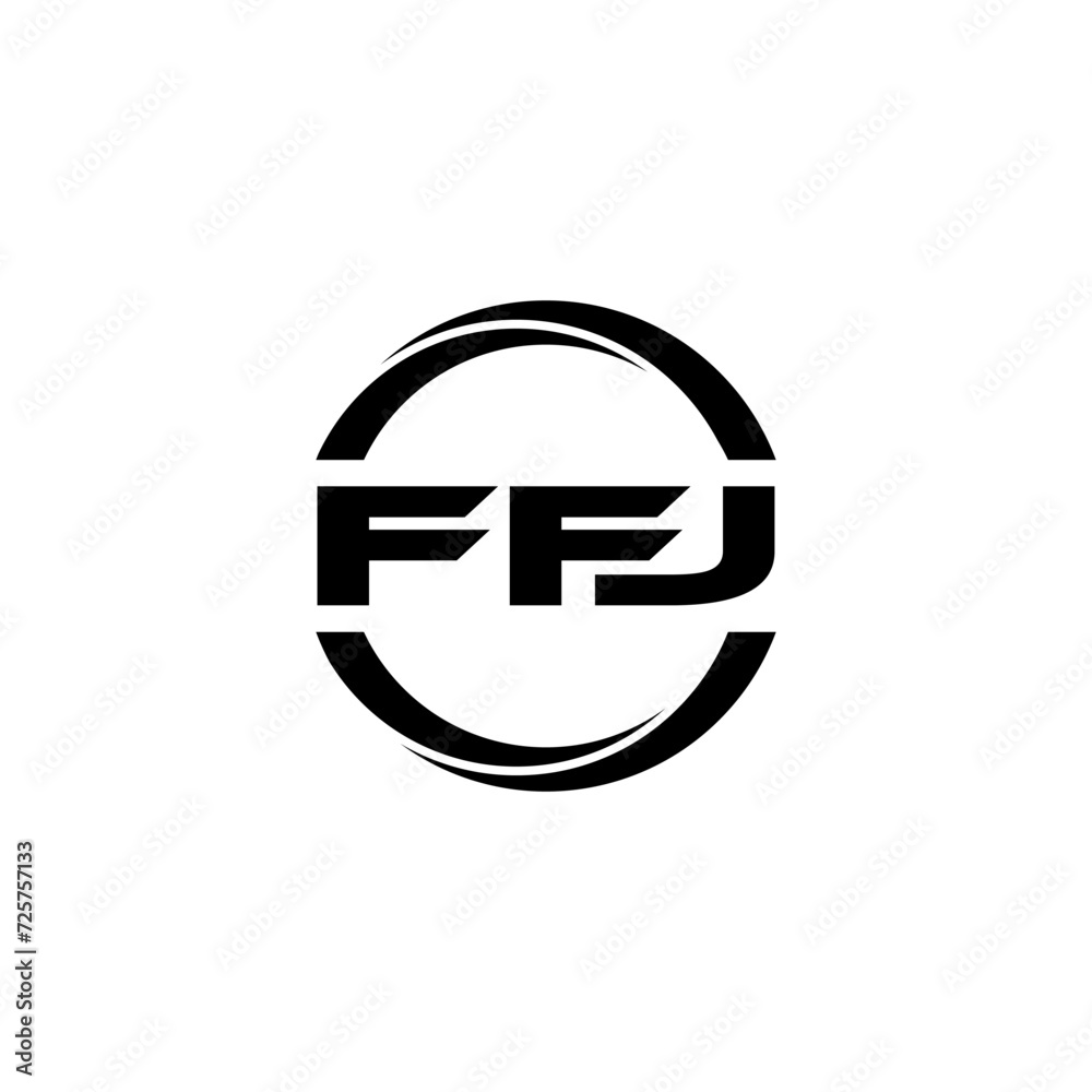 FFJ letter logo design with white background in illustrator, cube logo, vector logo, modern alphabet font overlap style. calligraphy designs for logo, Poster, Invitation, etc. FFJ letter logo design with white background in illustrator, cube logo, vector logo, modern alphabet font overlap style. calligraphy designs for logo, Poster, Invitation, etc.