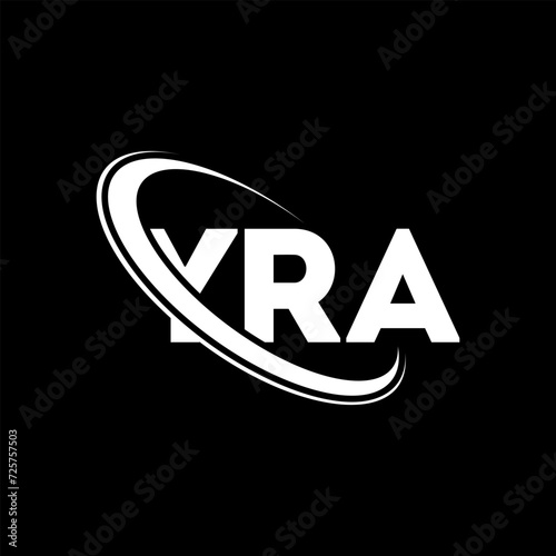 YRA logo. YRA letter. YRA letter logo design. Initials YRA logo linked with circle and uppercase monogram logo. YRA typography for technology, business and real estate brand.