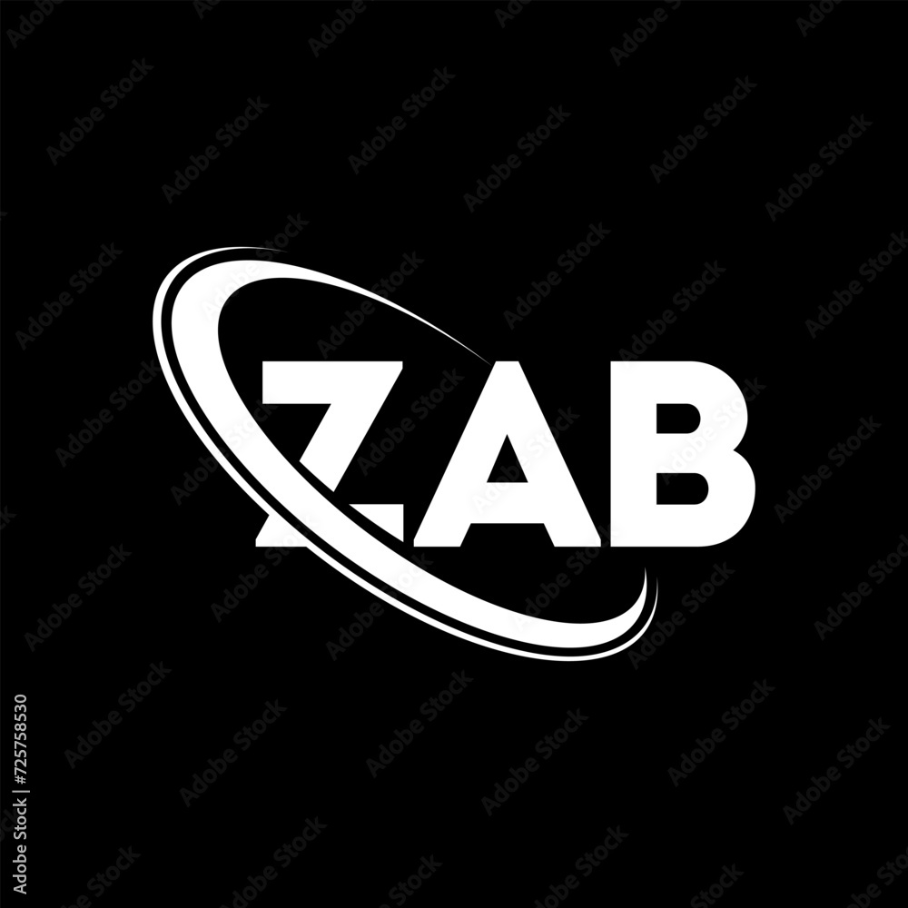 ZAB logo. ZAB letter. ZAB letter logo design. Intitials ZAB logo linked with circle and uppercase monogram logo. ZAB typography for technology, business and real estate brand. ZAB logo. ZAB letter. ZAB letter logo design. Intitials ZAB logo linked with circle and uppercase monogram logo. ZAB typography for technology, business and real estate brand.
