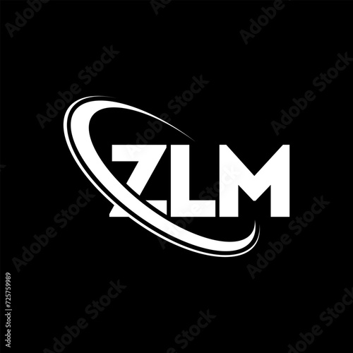 ZLM logo. ZLM letter. ZLM letter logo design. Initials ZLM logo linked with circle and uppercase monogram logo. ZLM typography for technology, business and real estate brand. photo