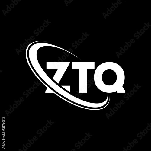 ZTQ logo. ZTQ letter. ZTQ letter logo design. Initials ZTQ logo linked with circle and uppercase monogram logo. ZTQ typography for technology, business and real estate brand.