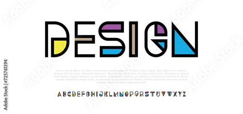 Design colorful alphabet, playful letters, funny festival font for bright fiesta logo, mexican headline, birthday and greeting card typography, thank you phrases. Vector typographic design.