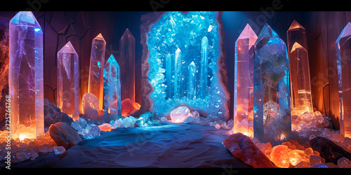 Crystal room with healing ligth 5