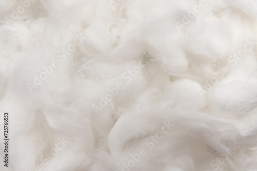 Texture of medical cotton close-up. Cotton wool. Health. Medicine