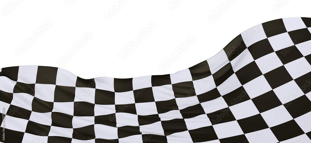Fototapeta premium grid abstract background chess checkered flag finish line victory 3d rendering