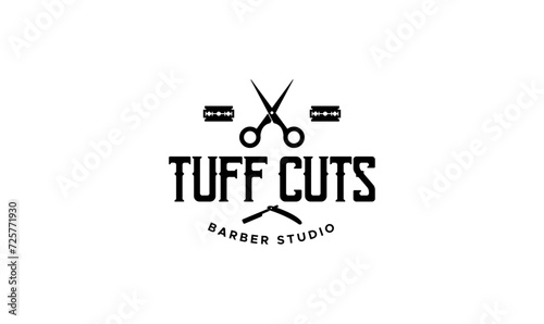barber logo, barber shop logo, haircut logo, elegant vintage, vintage logo, logo design, barber logo design, Barbershop vintage logo design 
