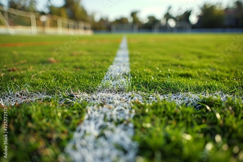 a close up of a football field © Barbara