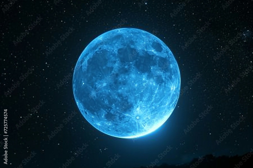 a blue moon in the sky