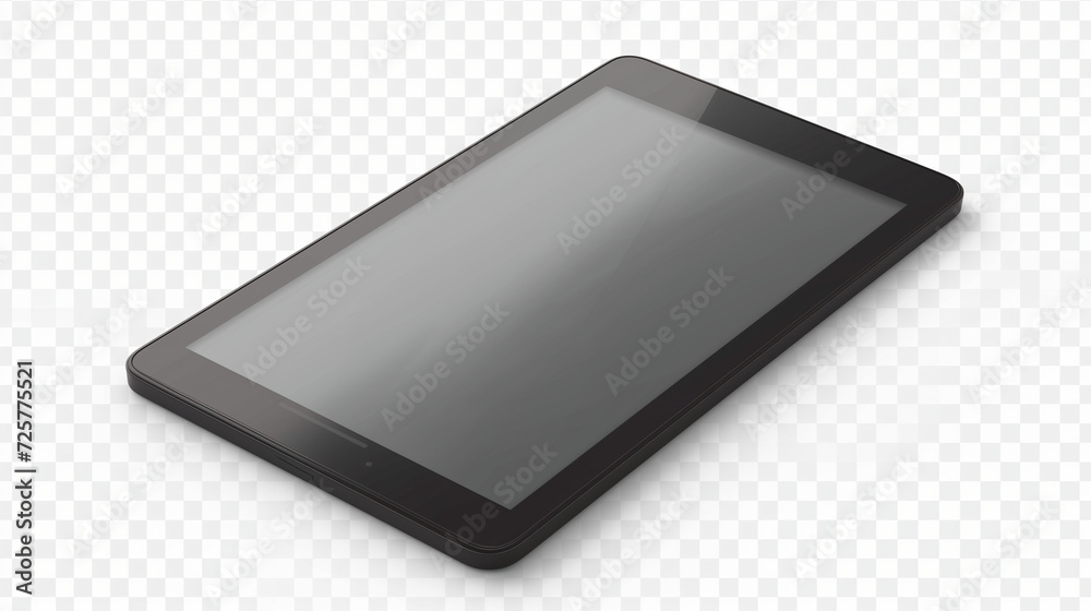 Black eBook Reader Mockup on transparent background Black eBook Reader Mockup on transparent background