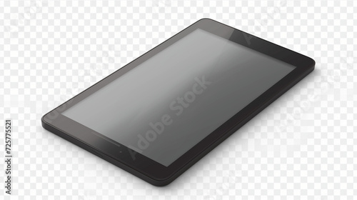 Black eBook Reader Mockup on transparent background  photo