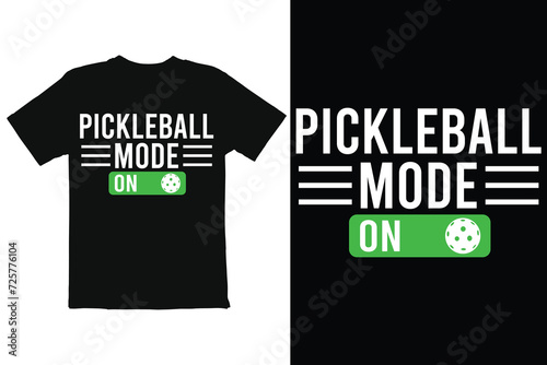 pickleball t shirt design, pickleball shirt vector, editable t shirt design photo