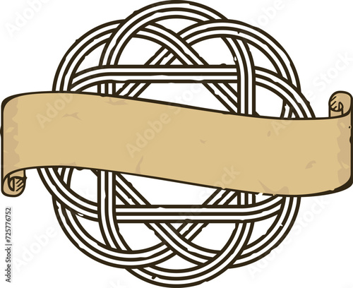 Celtic Motif and Parchment Banner