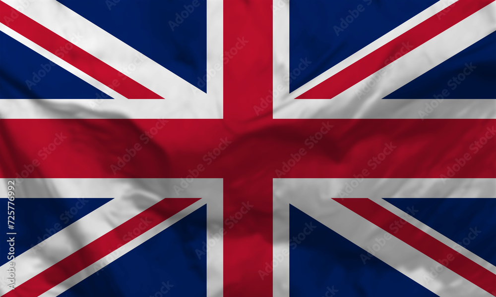 Flag of the United Kingdom, fabric Britain flag, flag of England. Proportion 3:5 Flag of the United Kingdom, fabric Britain flag, flag of England. Proportion 3:5