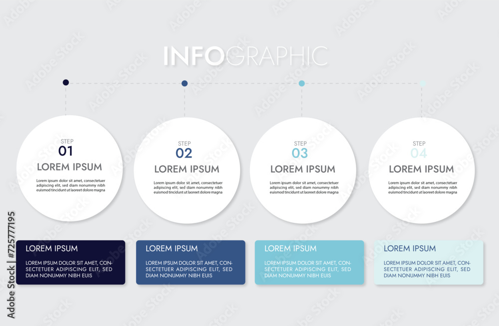 Fototapeta premium modern infographics options vector