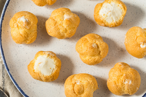 French Homemade Mini Cream Puff