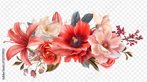 Flower Bouquet on transparent background © Muhammad