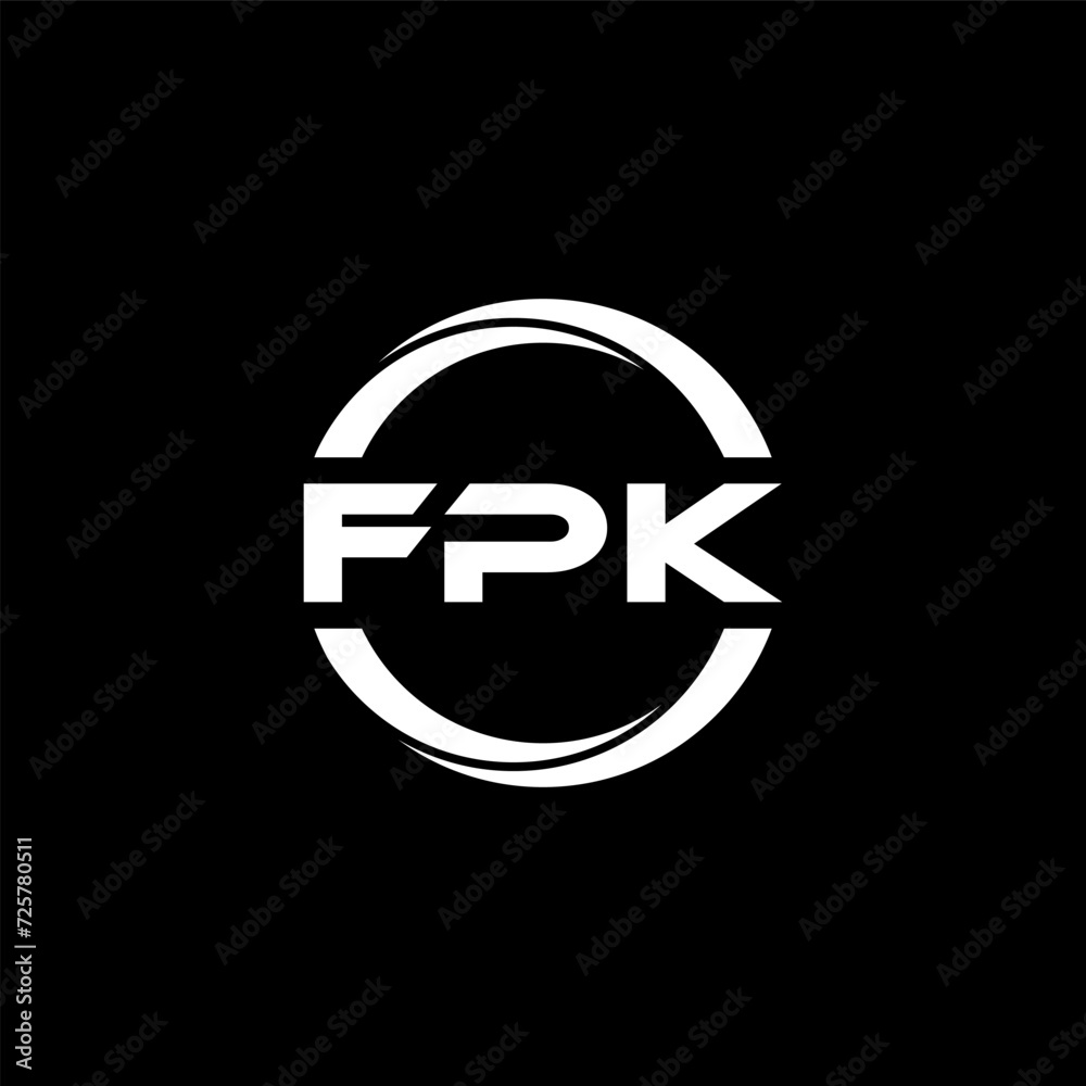 FPK letter logo design with black background in illustrator, cube logo, vector logo, modern alphabet font overlap style. calligraphy designs for logo, Poster, Invitation, etc. FPK letter logo design with black background in illustrator, cube logo, vector logo, modern alphabet font overlap style. calligraphy designs for logo, Poster, Invitation, etc.