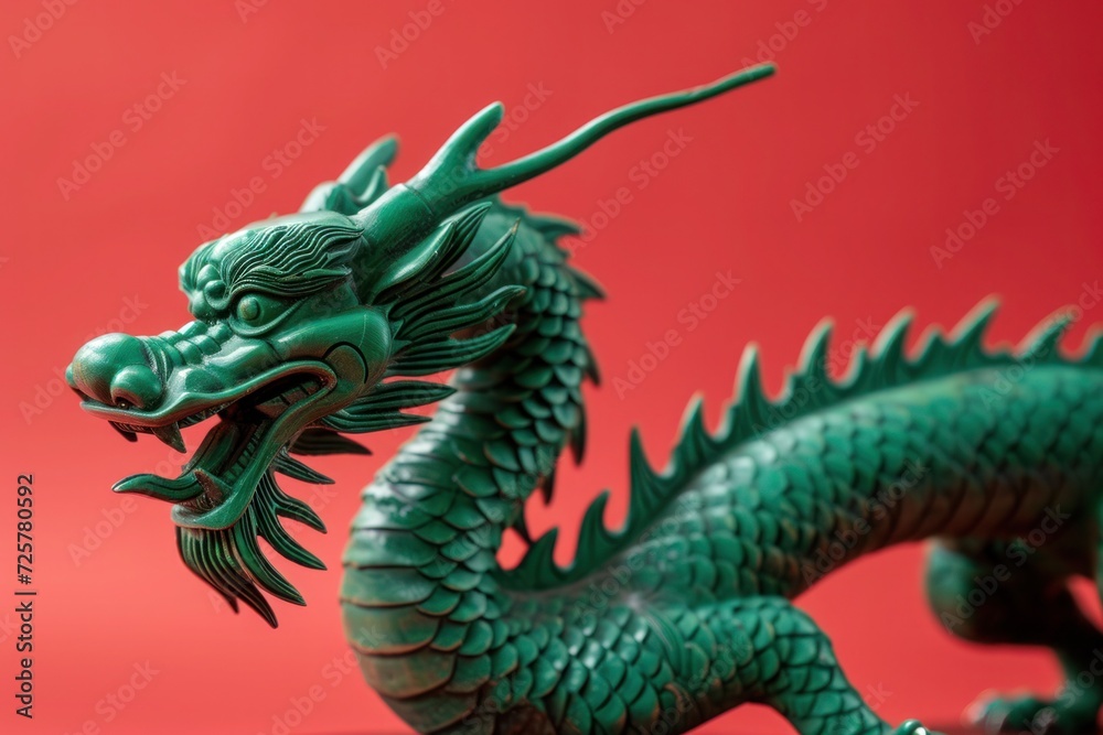 green wooden dragon, symbol of chinese new year