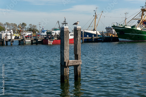 Binnenhaven (harbour). Stellendam, 
village in the Netherlands. photo