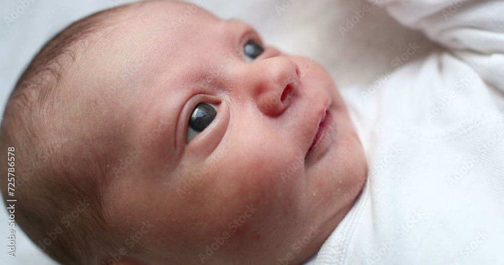 Adorable cute newborn baby infant closeup Adorable cute newborn baby infant closeup